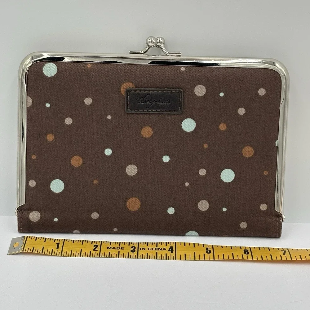 Thirty One Photo Wallet Bubble Bloom Clutch, Holds 4
